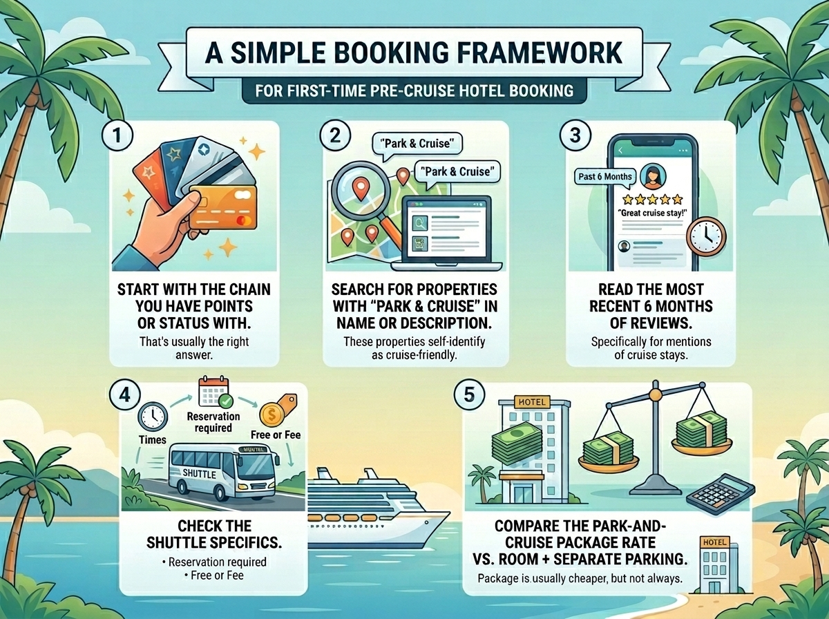 Simple Booking Framework for Pre-Cruise Hotels