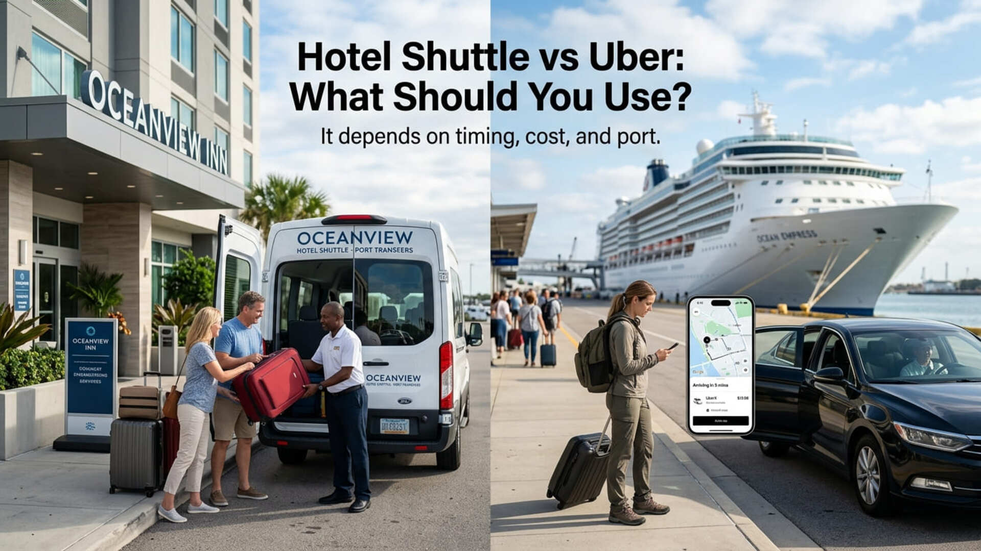 Hotel Shuttle vs. Uber: Getting to Cruise Terminals