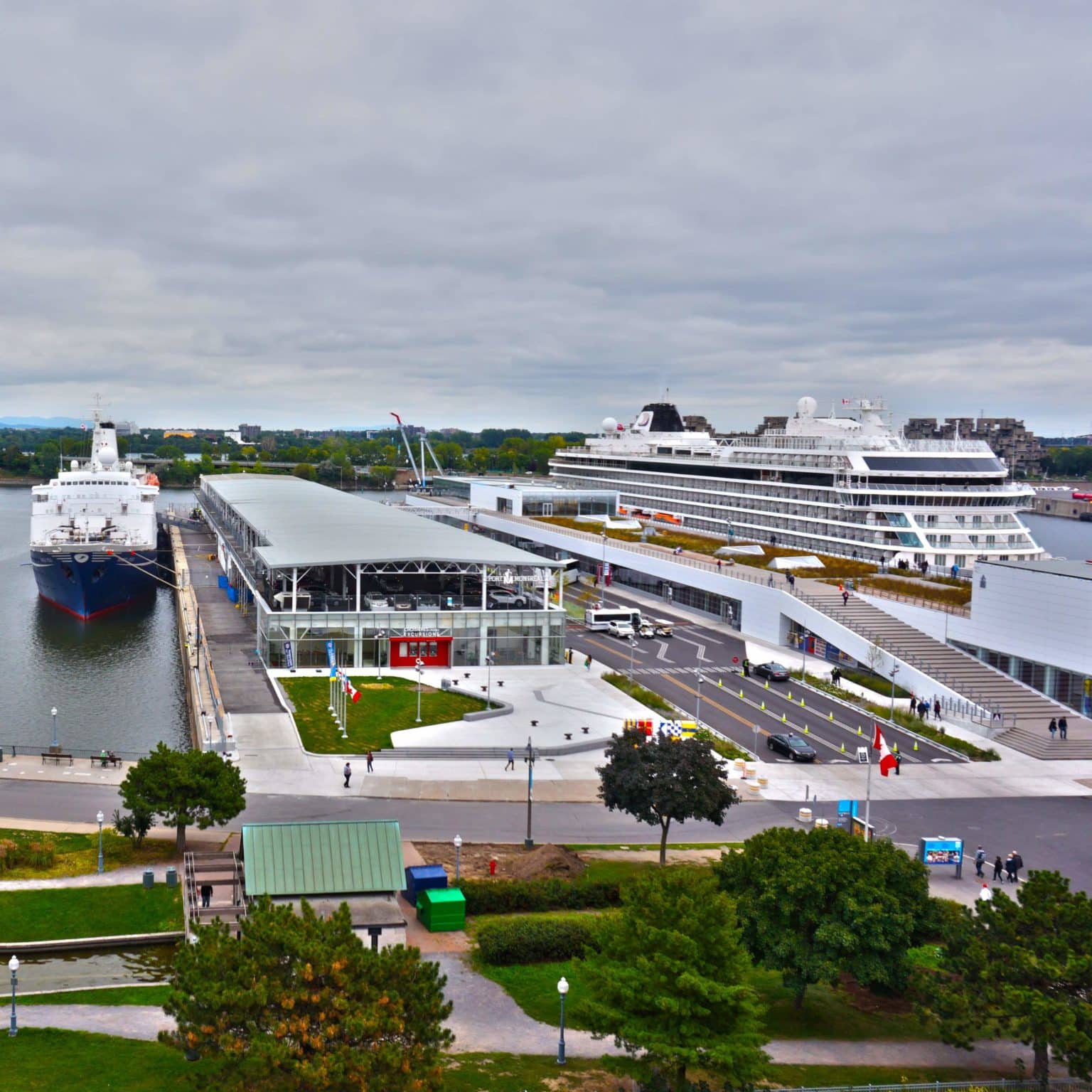 montreal cruise port to airport