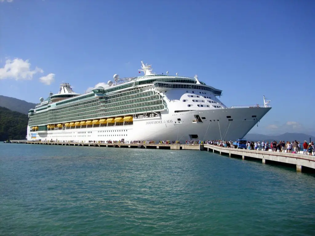 Independence of the Seas docked at Labadee Haiti