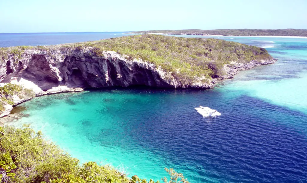Visit Dean's Blue Hole on your Bahamas cruise