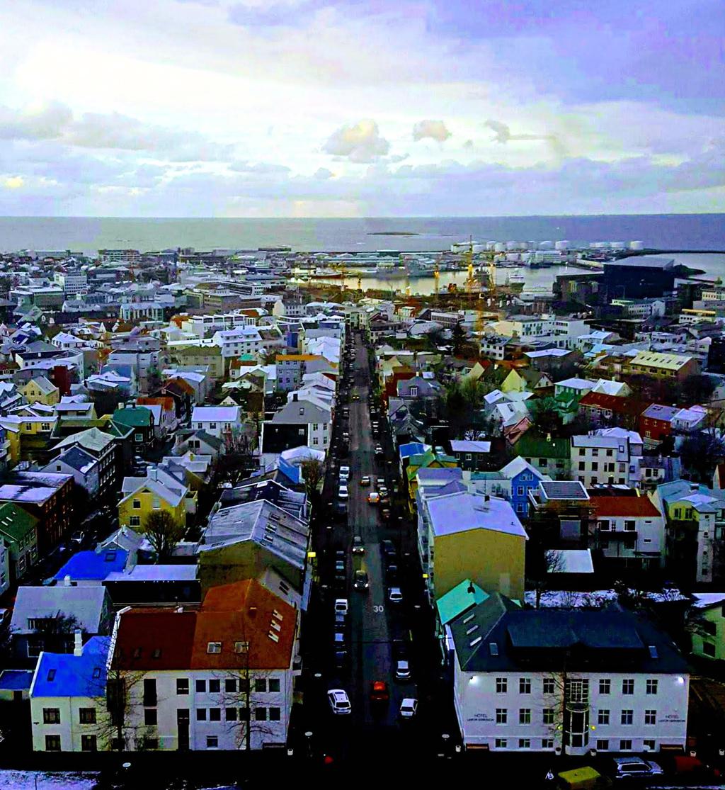 View of Reykjavík from Hallgrímskirkja Church