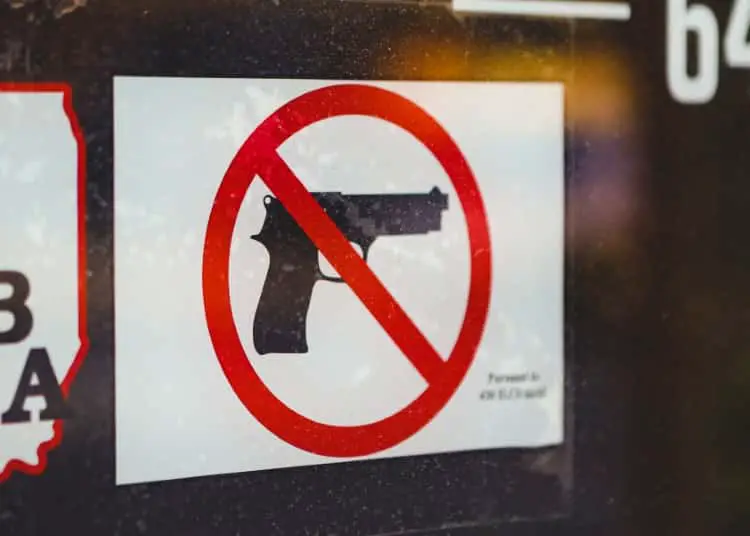 no guns sign