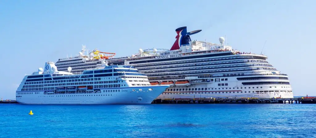 small vs big cruise ship
