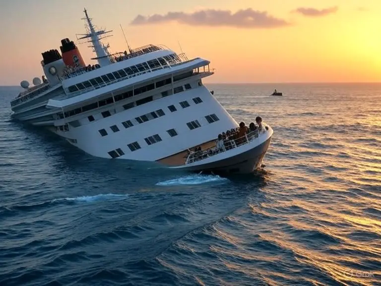 cruise ship sinking